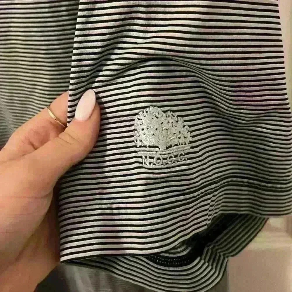 Men’s Polo size large striped - Picture 3 of 6